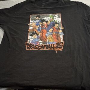 Toei Animation Dragon Ball Super Black Graphic T-Shirt Anime Manga Size 3XL